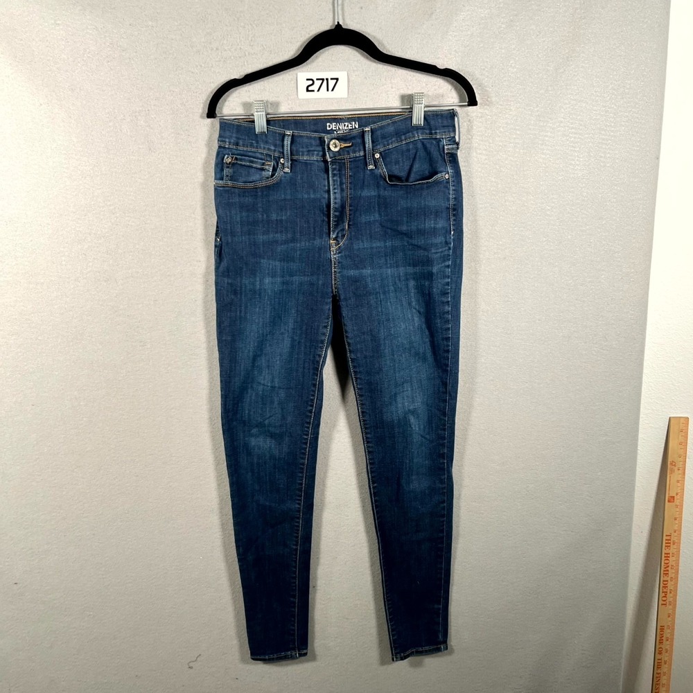 Denizen From Levi's Jeans Womens 11 Blue Denim Dark Wash High Rise Jegging